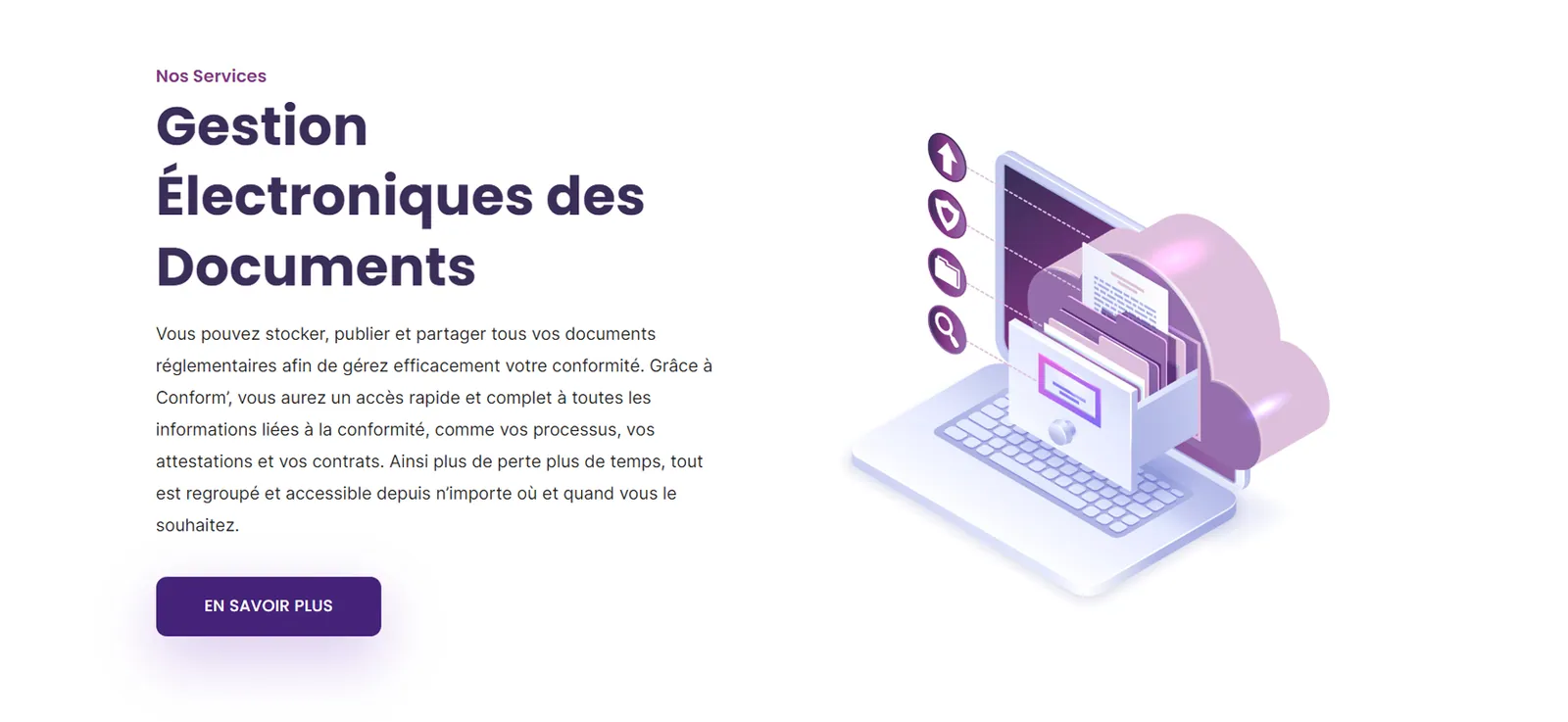 La gestion électronique des documents.