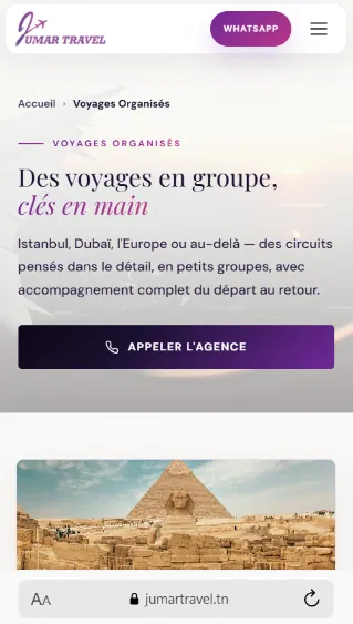 Offres de groupe, sur mobile.