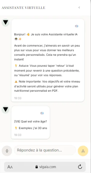 Aide au choix, sur mobile.