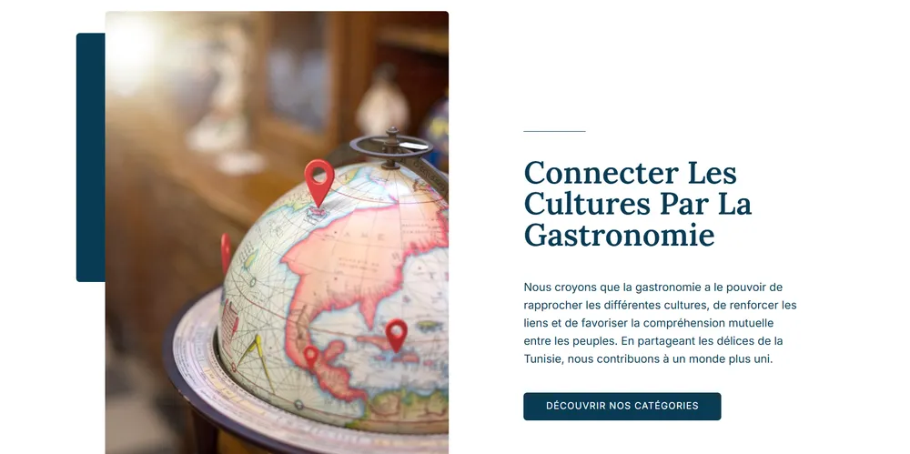 Aperçu du site vitrine Global Export Trading conçu par Atelier Cadran